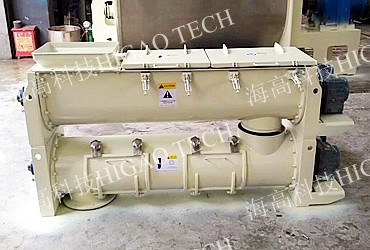 continuous single shaft paddle mixer